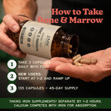 MK Supplements Suplemento de hueso y médula de vaca alimentada con...