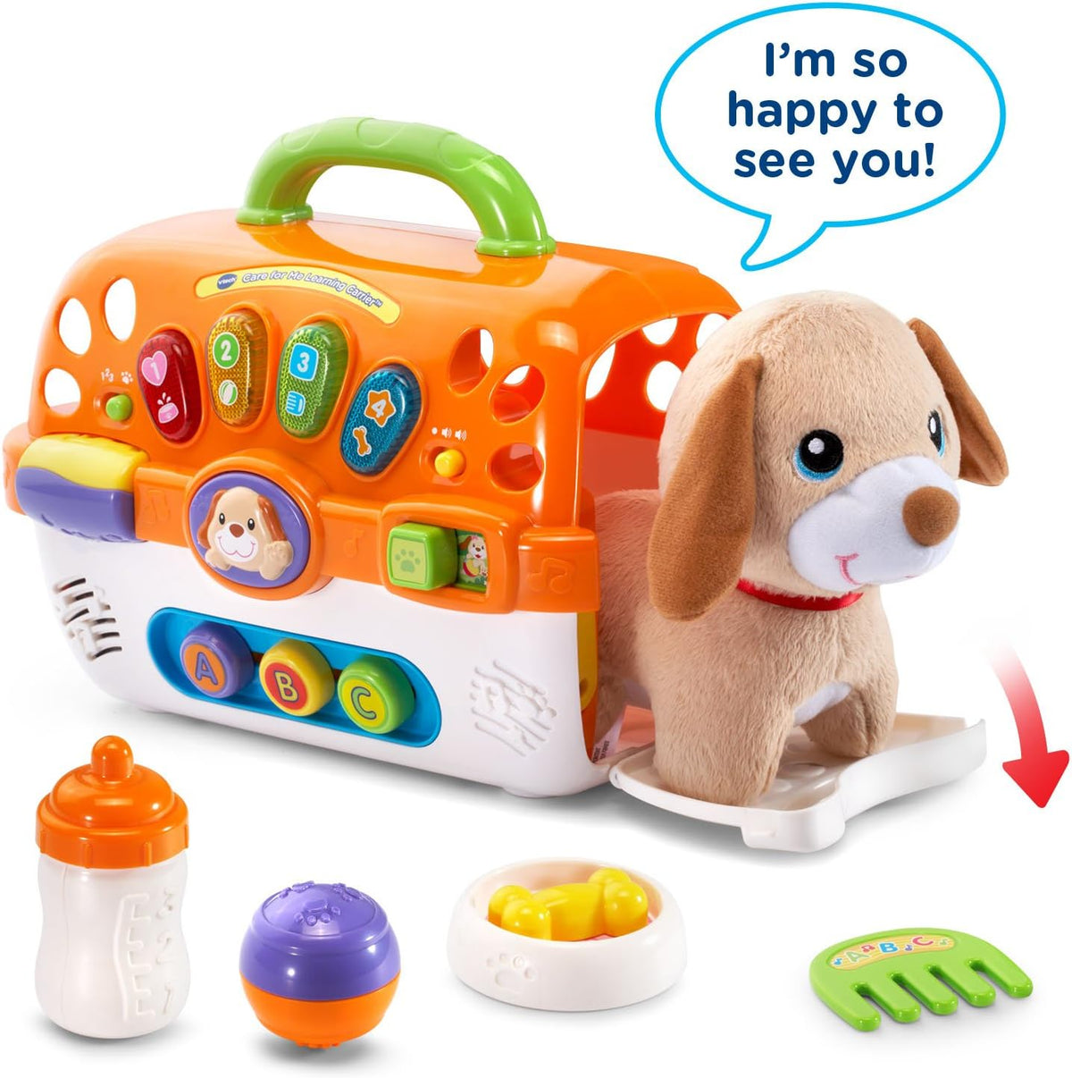 VTech Care para Me - Juguete portador de aprendizaje, color naranja