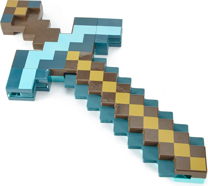 Mattel Minecraft Espada de Diamante Transformable y Pico Tamaño Inf...