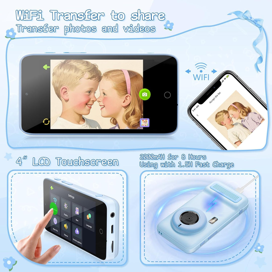 AI Everything Recognition - Cámara para niños de 4 a 12 años, compa...