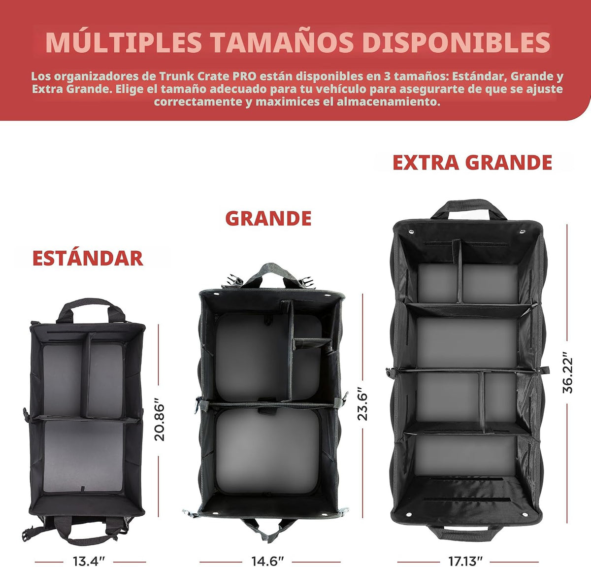 Organizador de carga de coche para SUV, camión y almacenamiento de