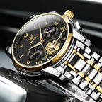 OLEVS Reloj para Hombres Clásico de Negocios en Acero Inoxidable Reloj para Hombre