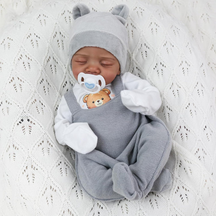 CHAREX Muñecos de bebé Reborn realistas negros - Muñeca de bebé de...