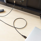 Amazon Basics Cable de fibra óptica HDMI, 18Gbps de alta velocidad, 4K @60Hz, 2160p, color de 48 bits, listo para Ethernet, 50 pies, negro