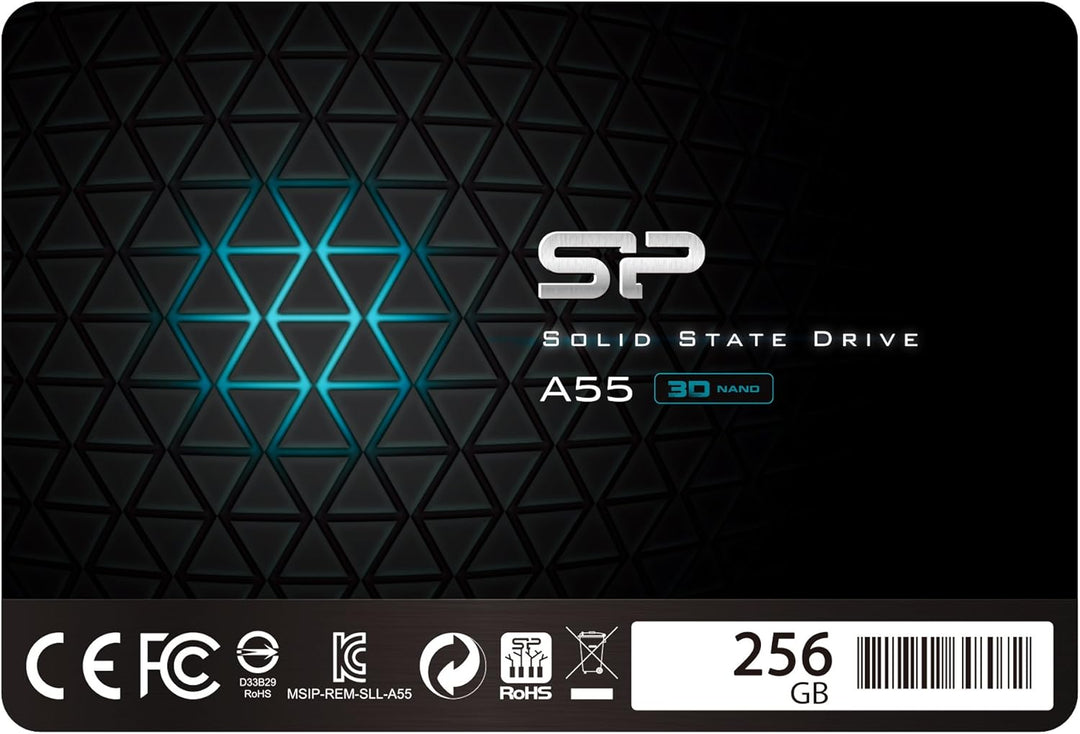 Silicon Power 256GB SSD 3D NAND A55 SLC Cache Performance Boost SAT...