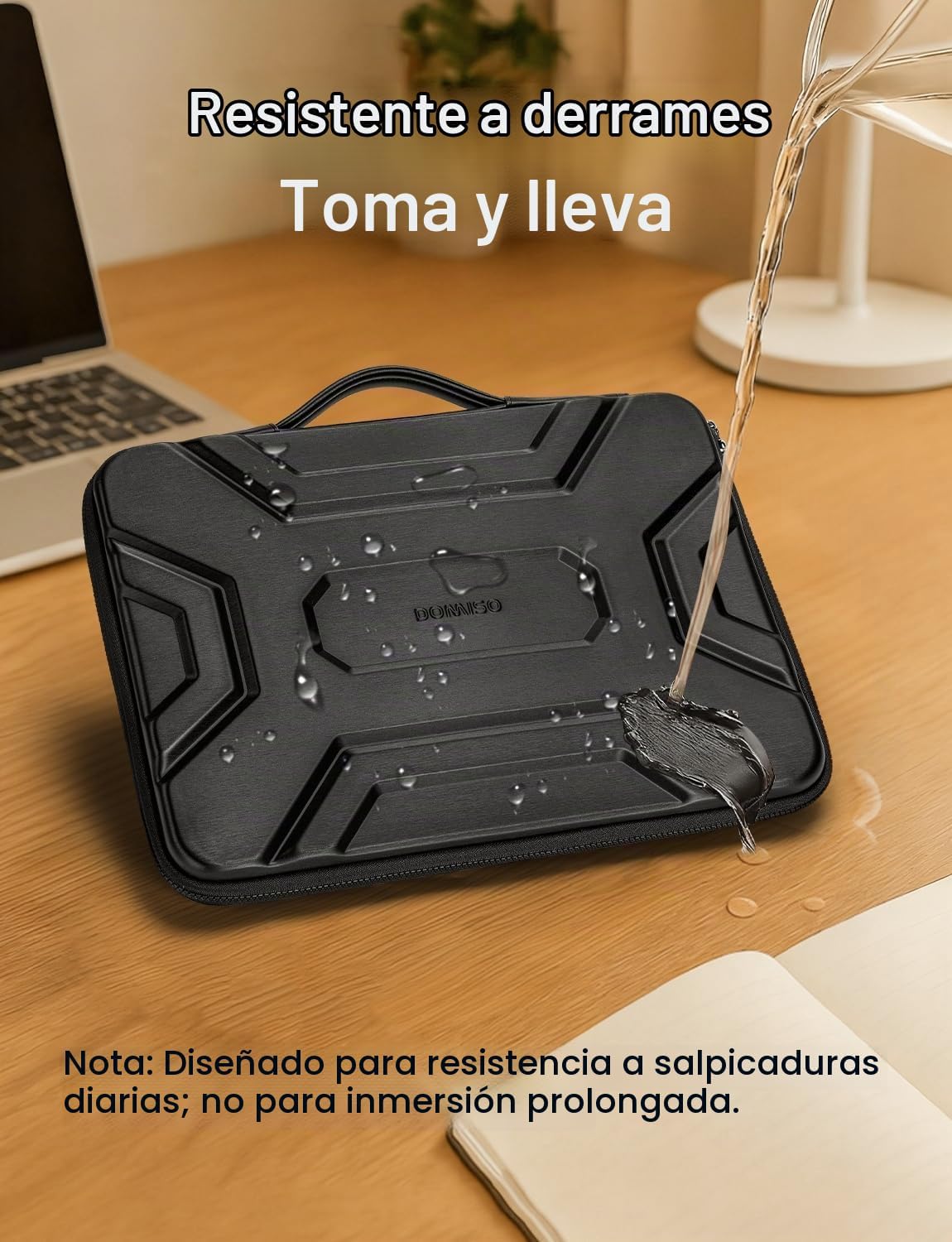DOMISO Funda para Laptop de 15.6 Pulgadas Bolsa de Hombro a Prueba...