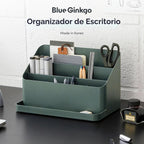 BLUE GINKGO Organizador de escritorio, suministros de oficina, verde