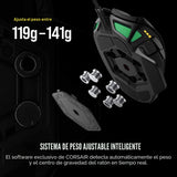 Corsair NIGHTSWORD RGB Gaming Mouse para FPS, MOBA - 18,000 DPI - 1...