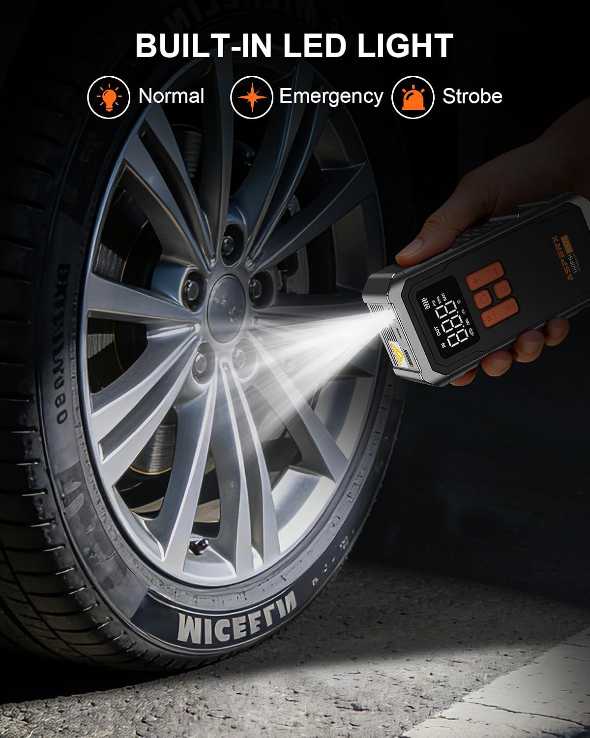 Compresor de aire portátil para inflador de neumáticos de 160 PSI,...