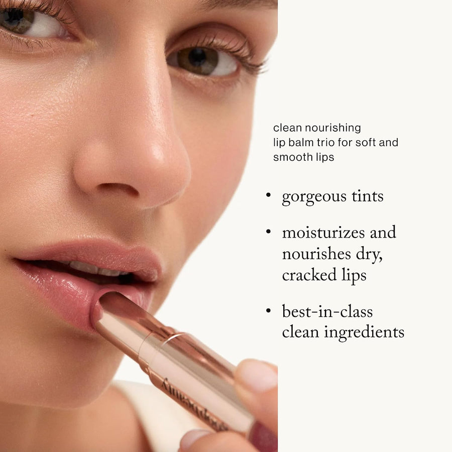 goop Beauty Lip Balm Trio | Bálsamo labial natural para labios cort...