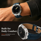 Correa de cuero retro compatible con Samsung Galaxy Watch Ultra 2/1 de