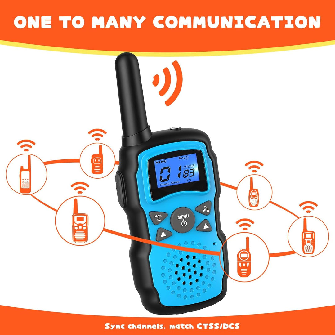Wishouse Walkie Talkies recargables para niños y adultos de largo a...