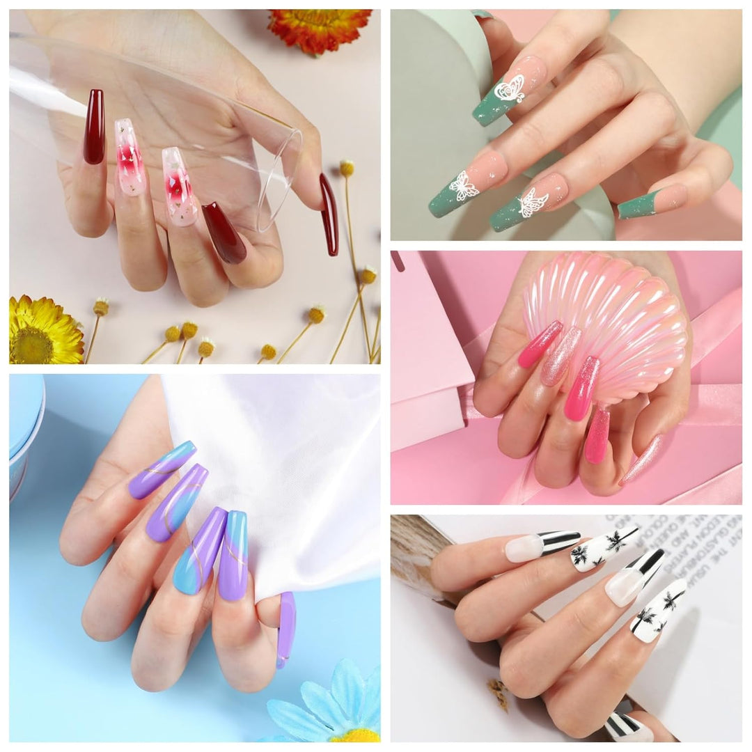 COSCELIA Kit de esmalte de uñas en gel de 53 piezas con luz UV y ki...