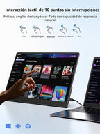 UPERFECT Monitor portátil con pantalla táctil de 15.6 pulgadas, 125...