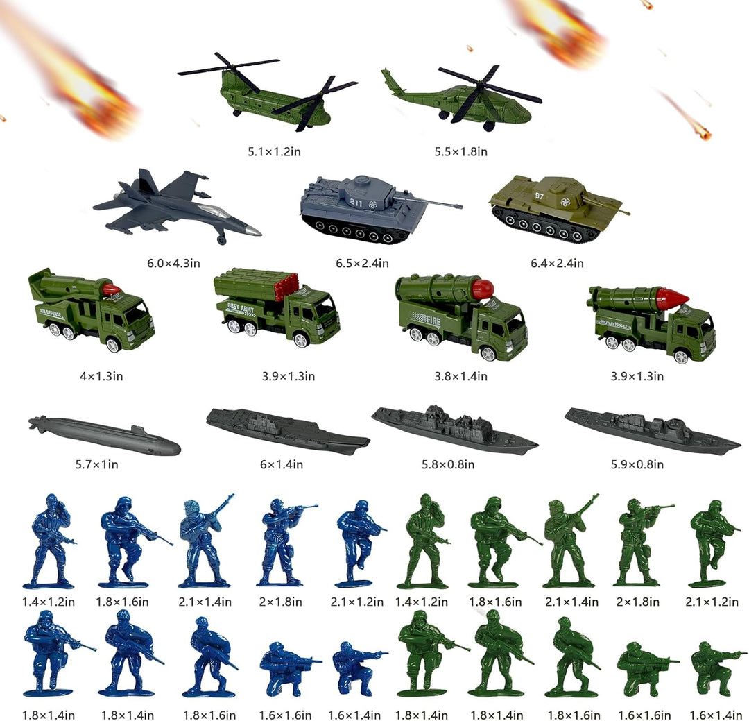 TALGIC Set de Juego de Soldados del Ejército - Juego Grande Incluye...