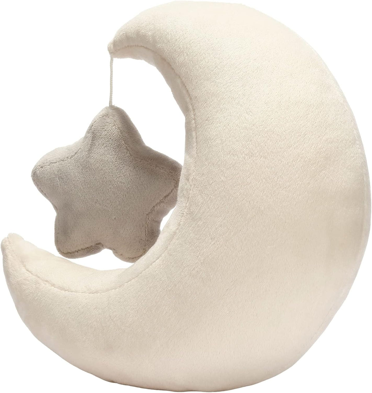 Lambs & Ivy Goodnight Luna y Estrella Peluche Peluche - Crema/Gris