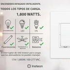 Insteon Interruptor de pared inteligente de encendido/apagado, luces, ventiladores y motores de hasta 1HP - 2477S