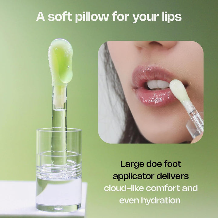 AHYUN Matcha Vanilla Glossy Lip Syrup - Tratamiento labial hidratan...