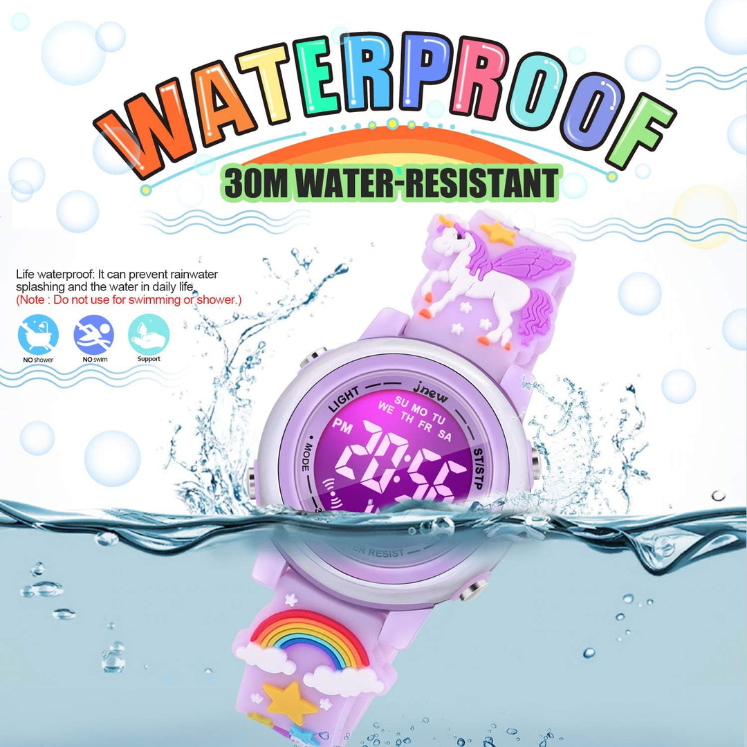 VAPCUFF Relojes impermeables 3D de dibujos animados para niñas con...