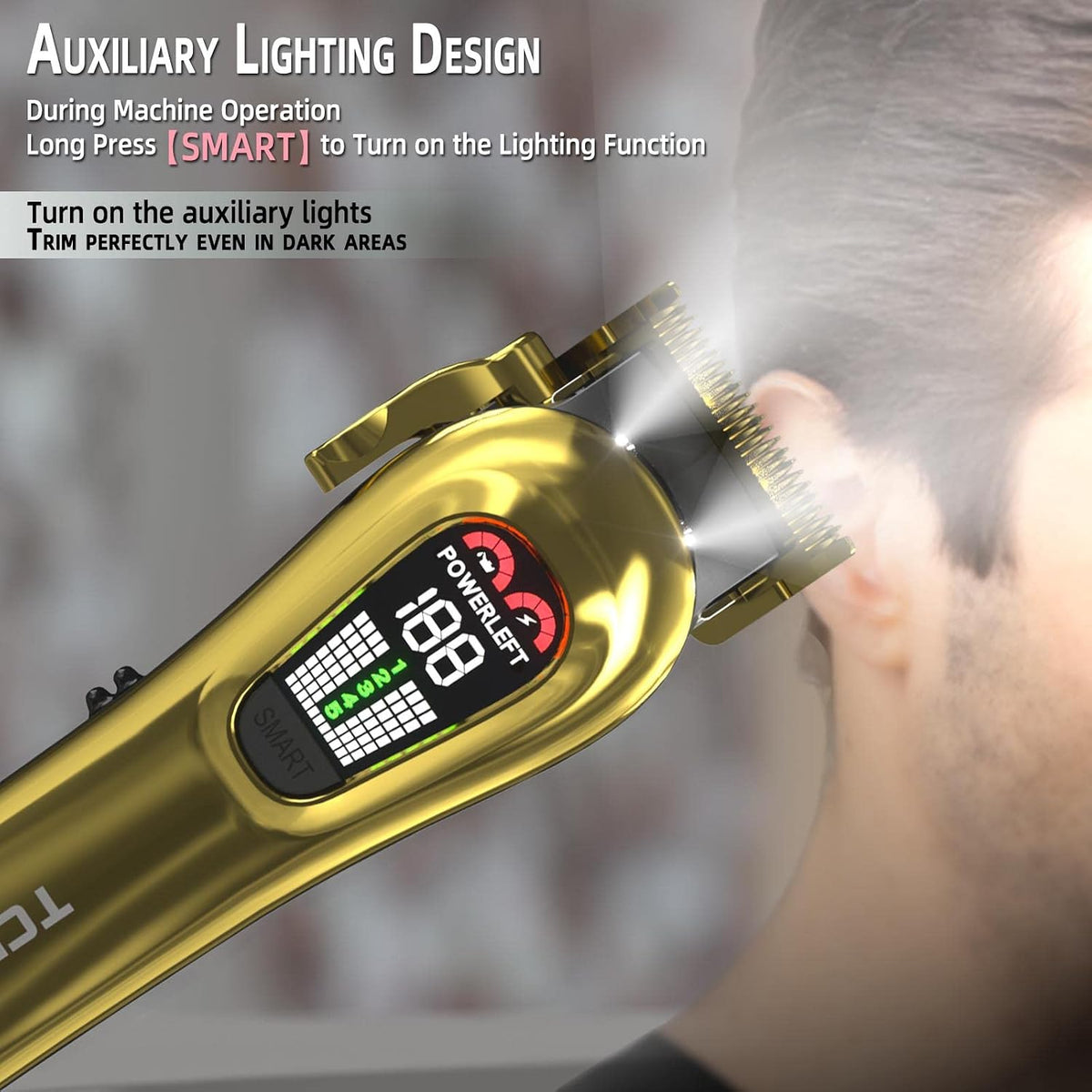 TCMKY Cortapelos para hombres, recortadora de pelo profesional para...