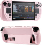 Funda UYIYE para Steam Deck OLED & LCD, Protectora Rosa Divertida con Soporte