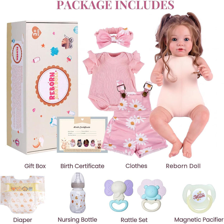 BABESIDE Muñecas de Bebé Reborn, Muñeca de Bebé Realista de 20 Pulg...