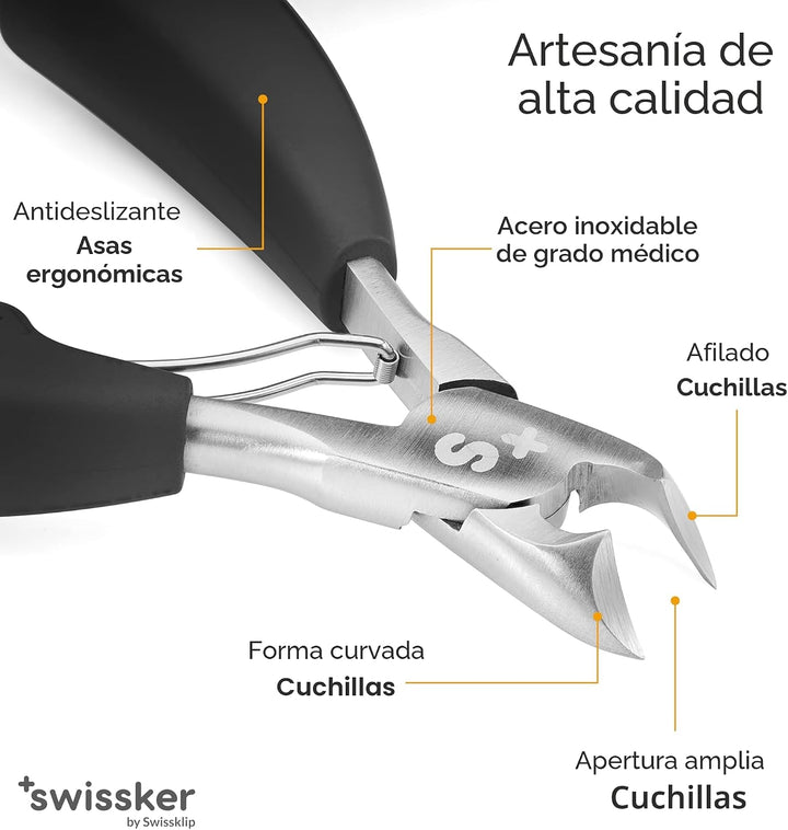 Swissker by Swissklip - Cortaúñas de pies resistentes para hombres...