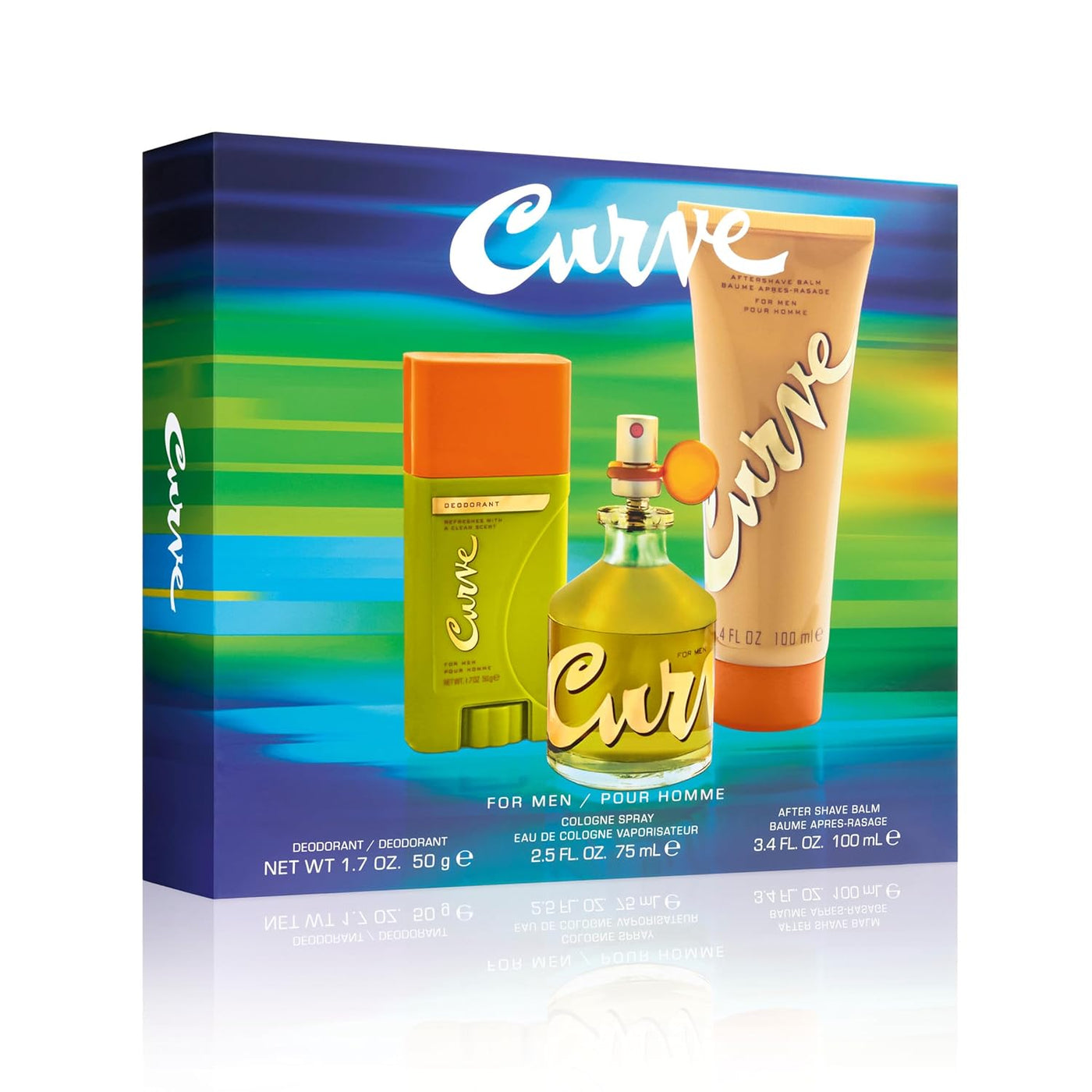 Curve Set de regalo de fragancia para hombres de 3 piezas, desodora...