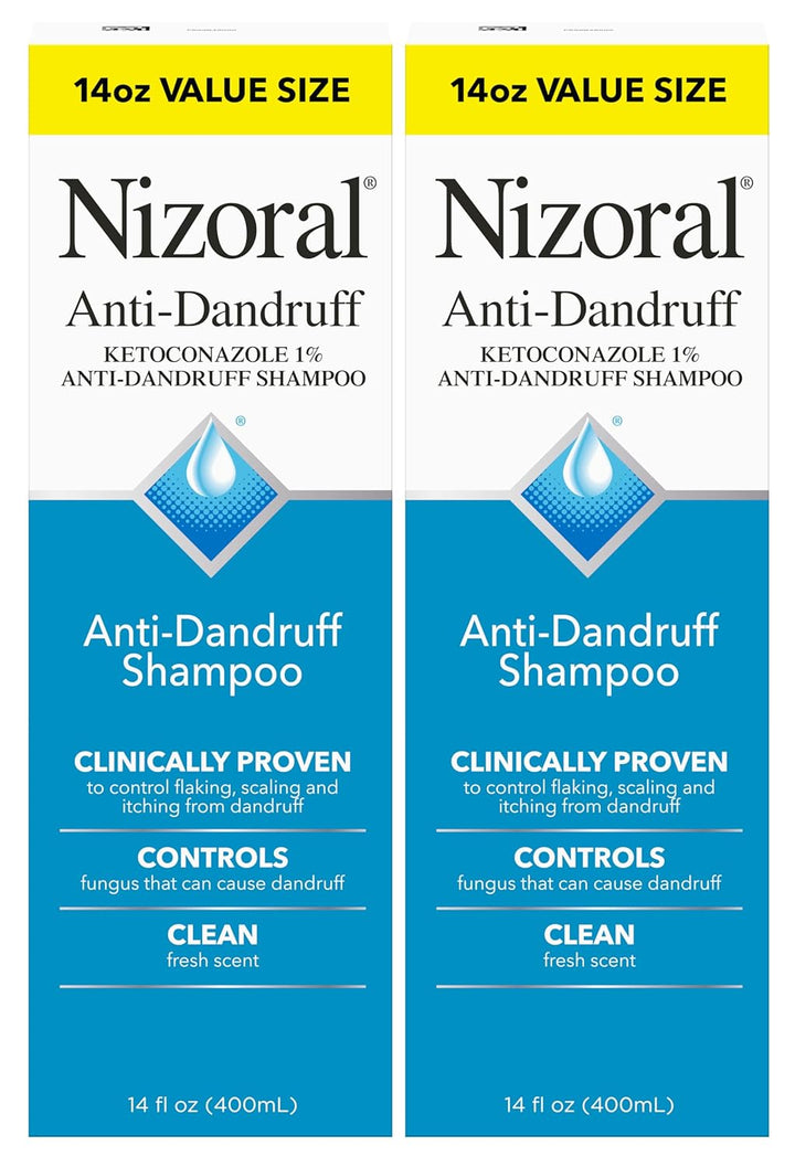 Nizoral Champú anticaspa con 1% de ketoconazol, aroma fresco, 14 on...