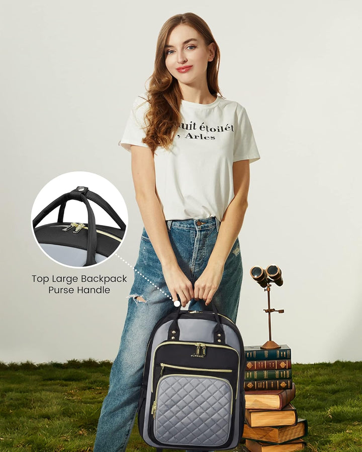 LOVEVOOK Mochila para computadora portátil para mujer, mochila para...