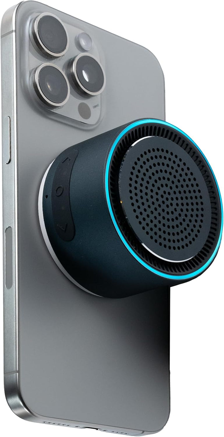 MagBeat - Altavoz Bluetooth con cargador inalámbrico magnético (Med...