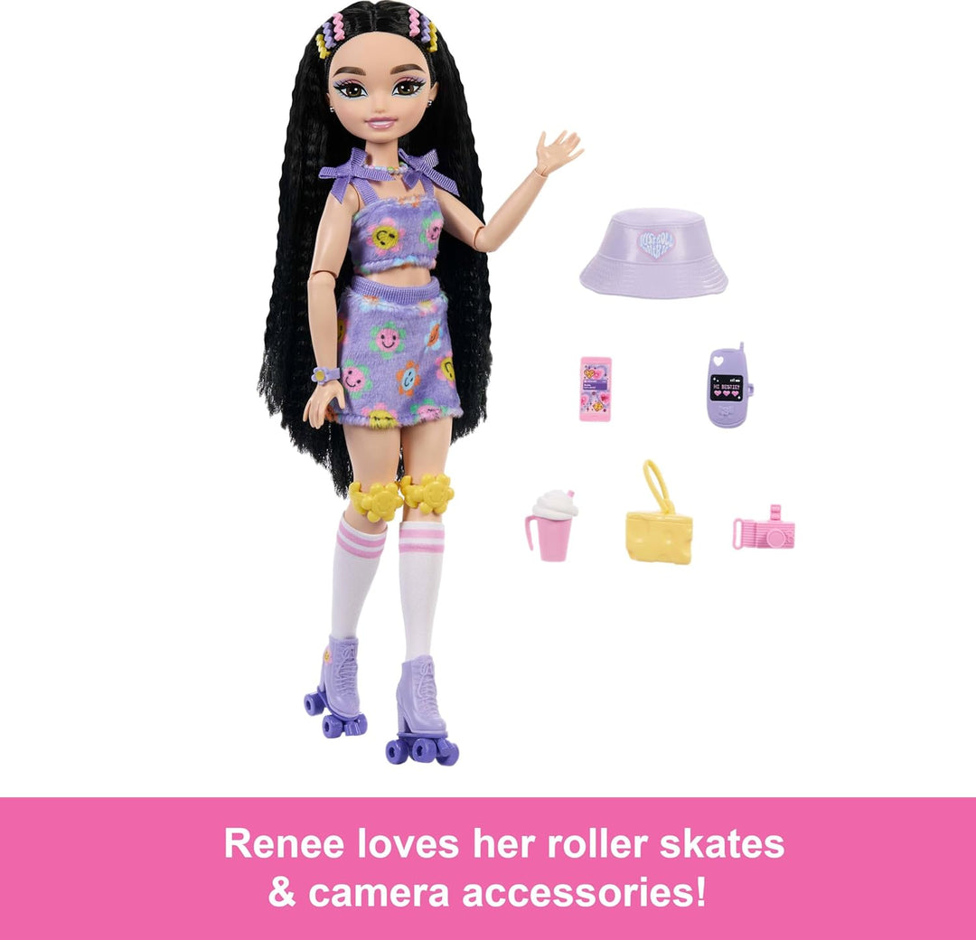Muñeca Barbie Dream Besties y Accesorios, Muñeca Posable Renee de P...