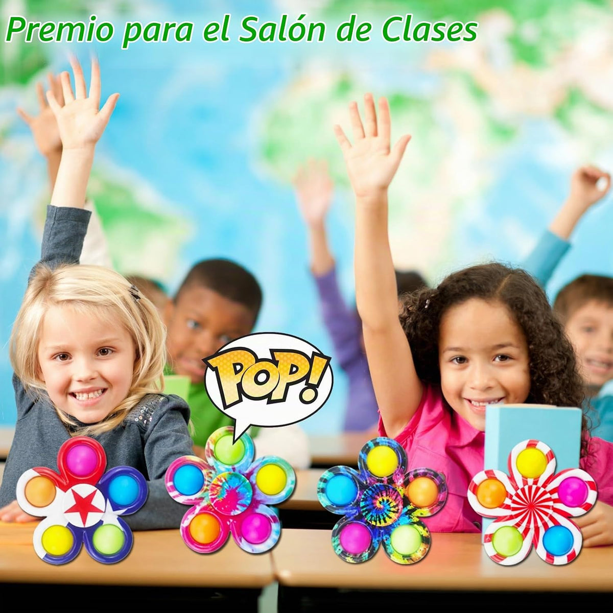 30 piezas de juguetes giratorios para niños, juguetes para ansiedad a granel para adultos, regalos del día de San Valentín, juguetes de ansiedad, alivio del estrés, cesta de San Valentín, premios de aula