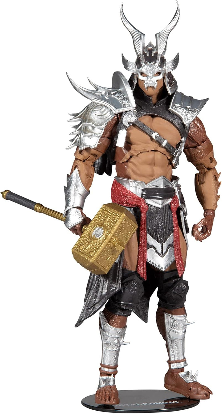 McFarlane Toys Mortal Kombat Shao Kahn (Platinum Kahn) Figura de ac...
