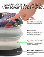 Hokafenle Alfombrilla de Ratón Ergonómica que Abraza la Muñeca con Soporte para Muñeca, Reposamuñecas en Forma de U para Alivio del Dolor del Túnel Carpiano con Espuma Viscoelástica Acolchonada con