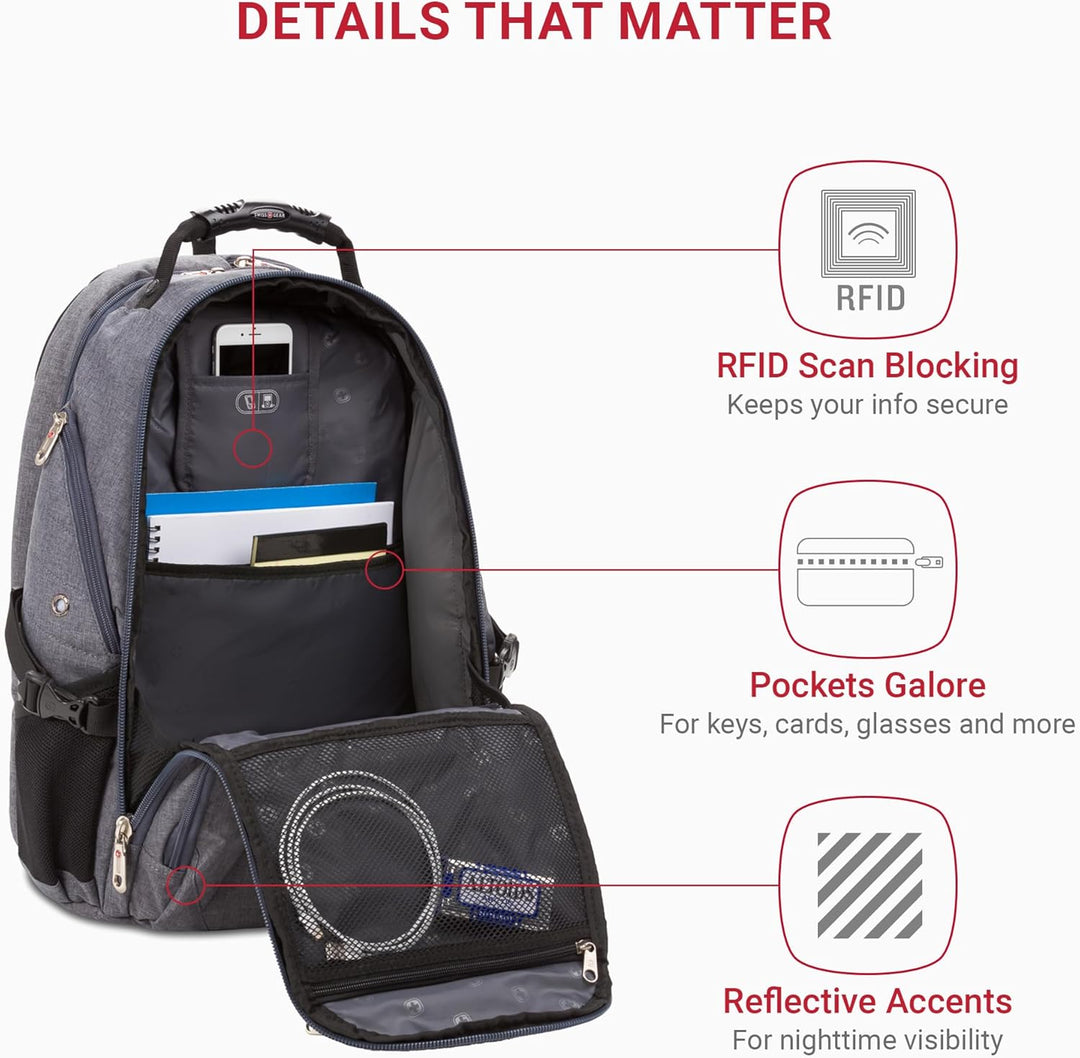SwissGear, Travel Gear 1900, Scansmart TSA, mochila para computador...