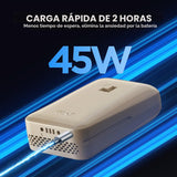 LiTHELi Cargador portátil 2.0Ah Baterías de litio 45W Max Power Ban...