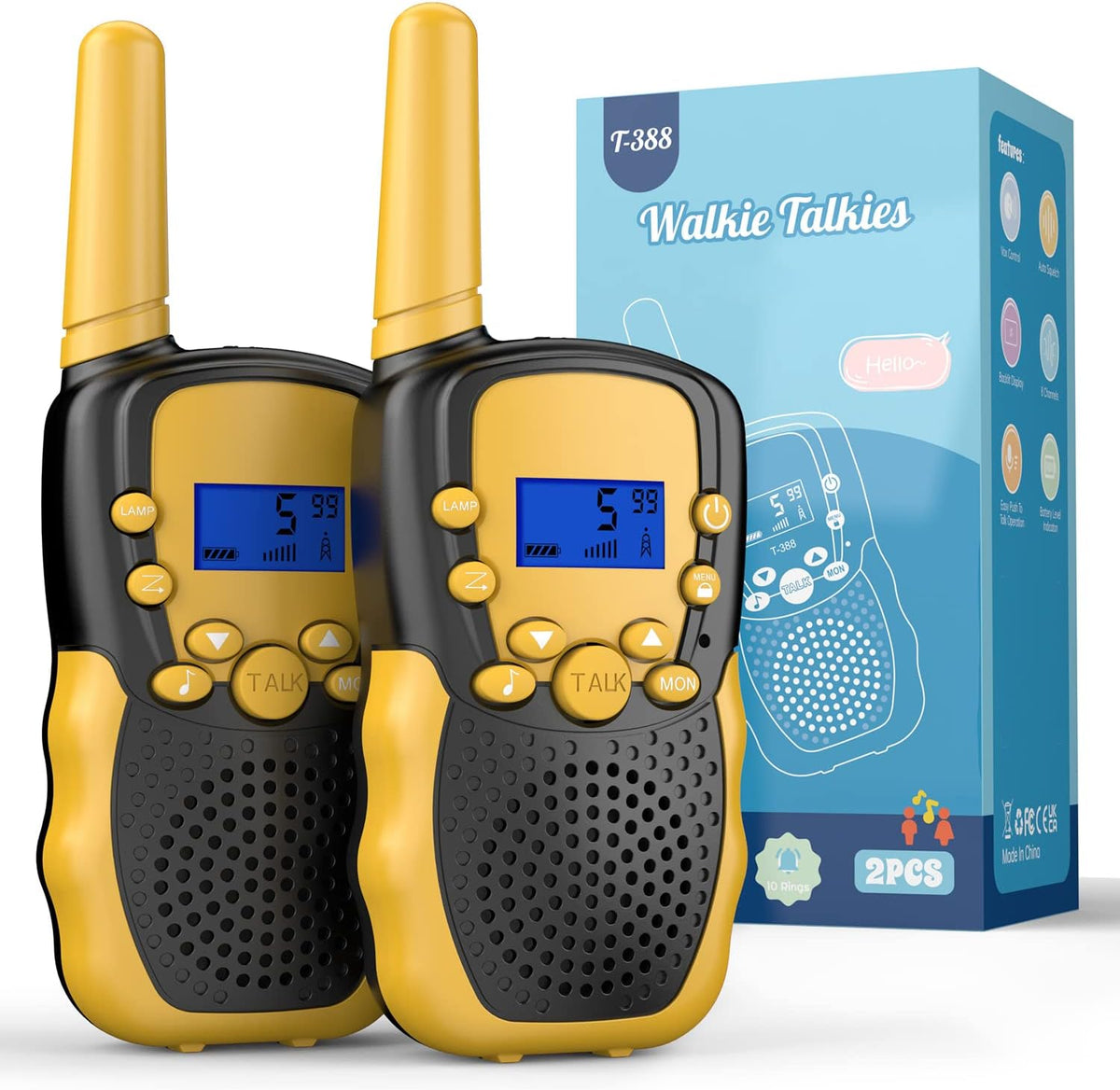 Selieve - Juguetes para niños de 4 a 14 años, walkie talkies