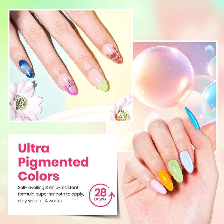 Beetles - Juego de esmaltes de uñas de gel, colección Fourfold Grac...