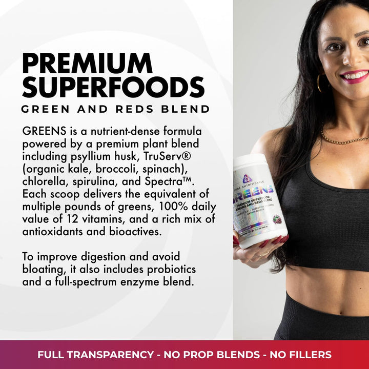 Core Nutritionals Verdes | Mezcla premium de superalimentos rojos y...