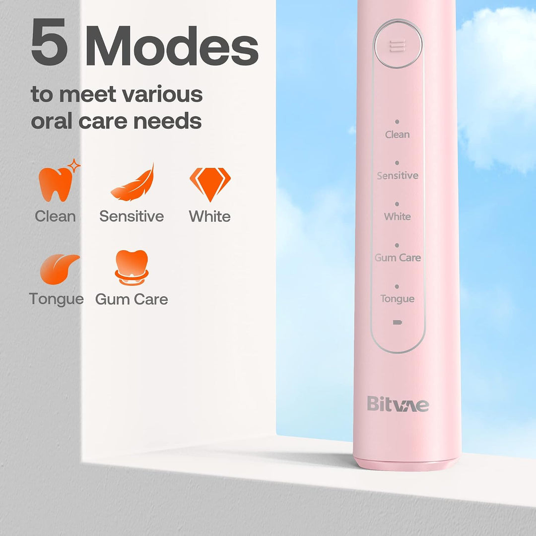 Bitvae R2 Cepillo de dientes eléctrico rotativo para adultos con 8...