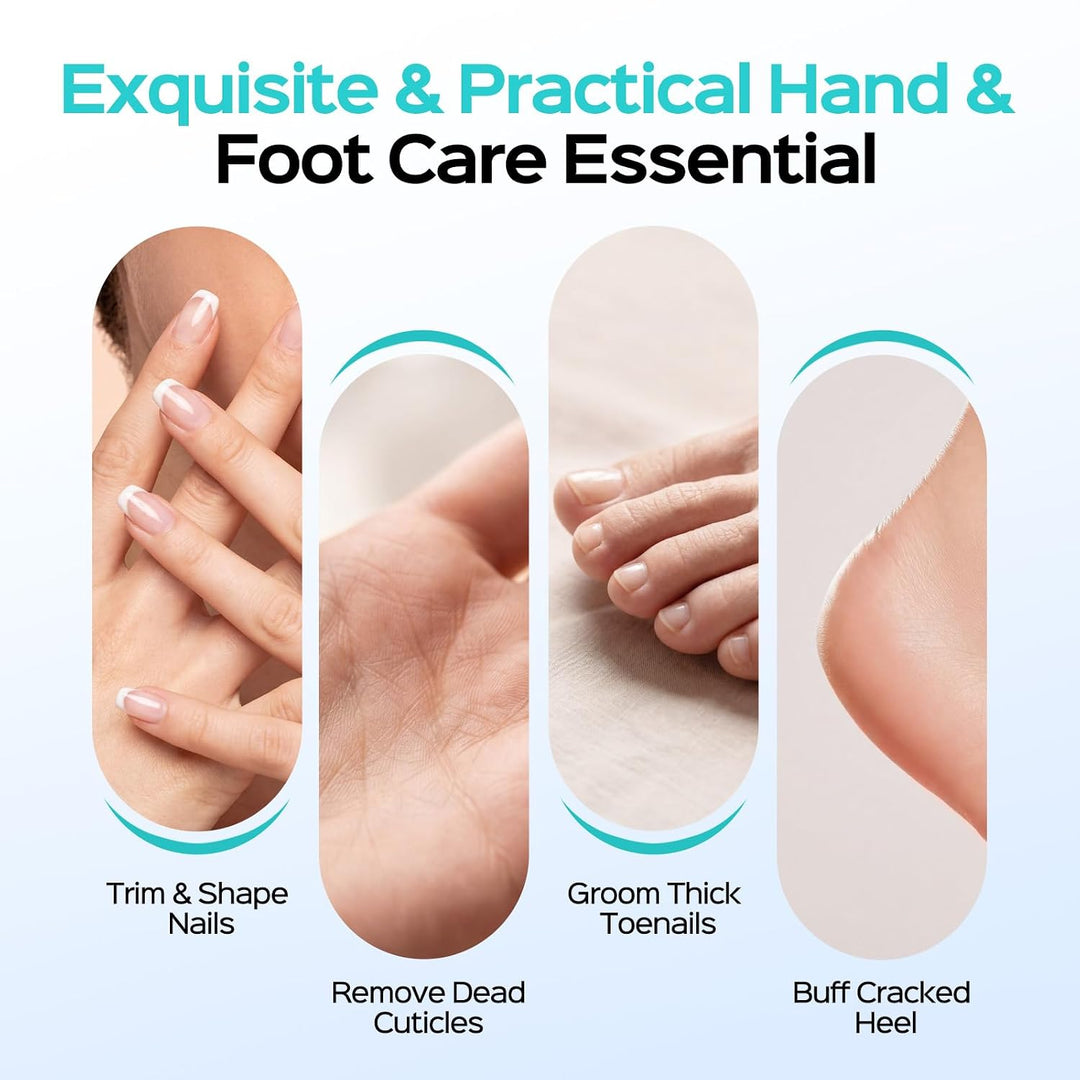 COSLUS C60 Kit de manicura profesional de pedicura: lima de uñas el...