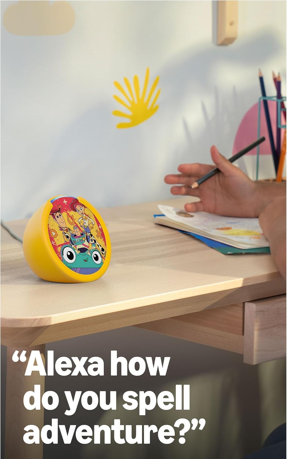 Amazon Echo Pop Kids (último modelo), Diseñado para niños, Diseñado...