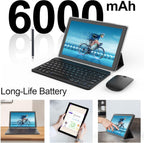 Tableta de 10.1 Pulgadas Android 15.0, RAM 20GB (4+16Expand)+ROM 128GB, Batería de 6000mAh, Negro
