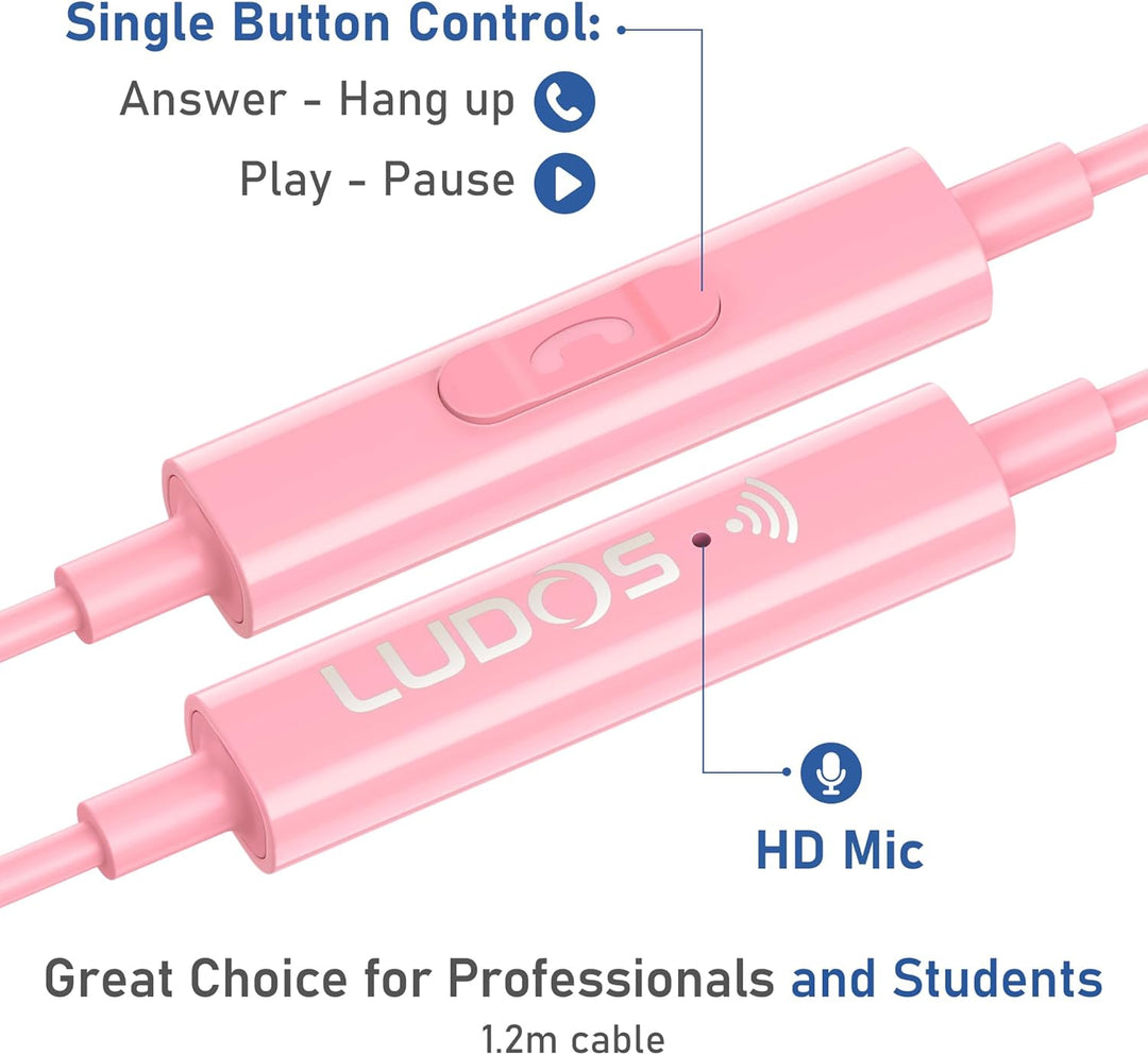 LUDOS OMNITONE Auriculares USB C para iPhone 17 16 15 Pro Max Plus...