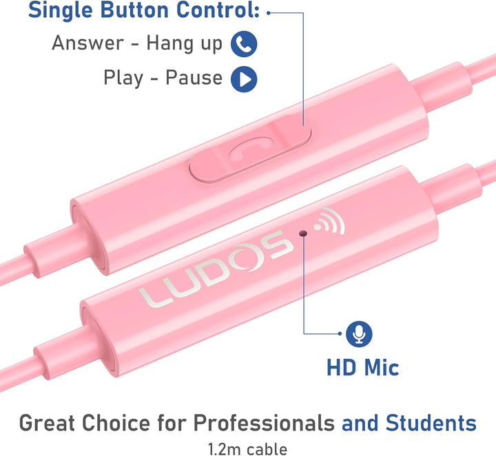LUDOS OMNITONE Auriculares USB C para iPhone 17 16 15 Pro Max Plus...