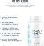 Revive MD Hormonal Balance para Mujeres – Suplemento de apoyo hormonal con mio-inositol