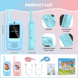 Walkie Talkies de video para niños paquete de 2 walkie