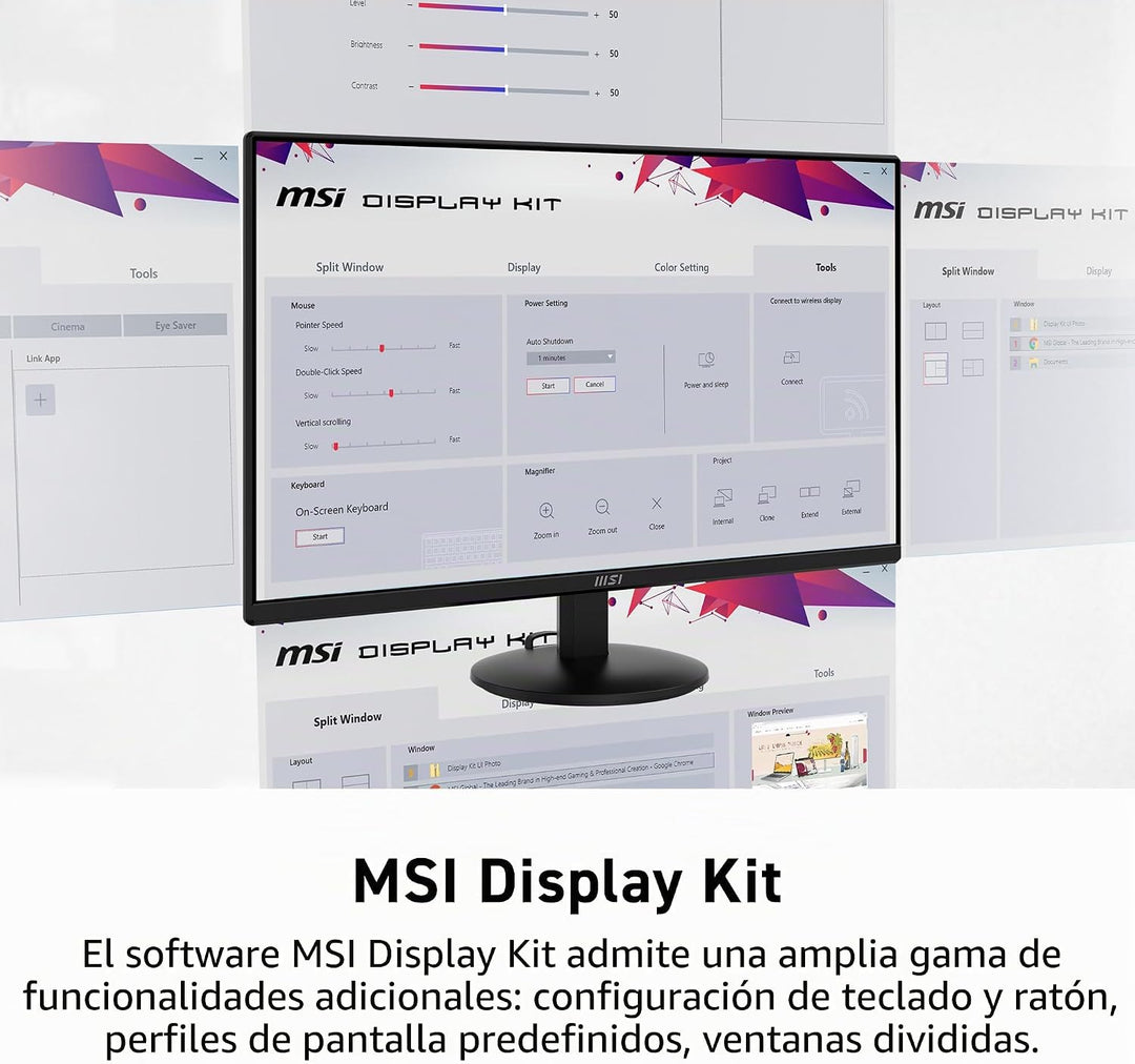 msi PRO MP242LE - Monitor de oficina para computadora IPS 1920 x 10...