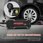 AUTOGEN - Arrancador de batería portátil de 6000 A, motor diésel de gasolina y 10.0 L, batería de arranque y caja de salto con salida de CC de 12 V y funda de EVA